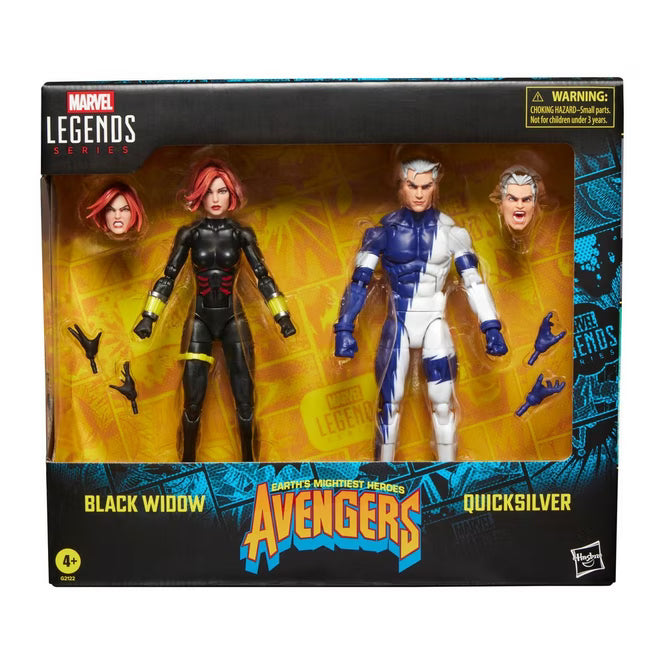 Avengers Marvel Legends Black Widow and Quicksilver Action Figures