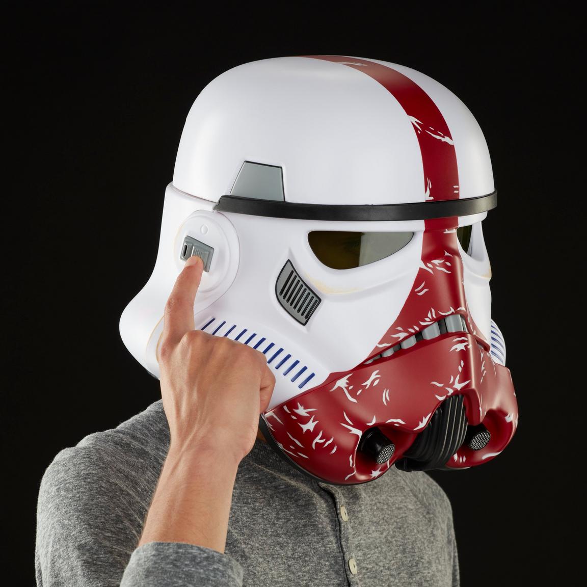 SW Black Series The Mandalorian Incinerator Stormtrooper Electronic Voice-Changer Helmet Prop Replica