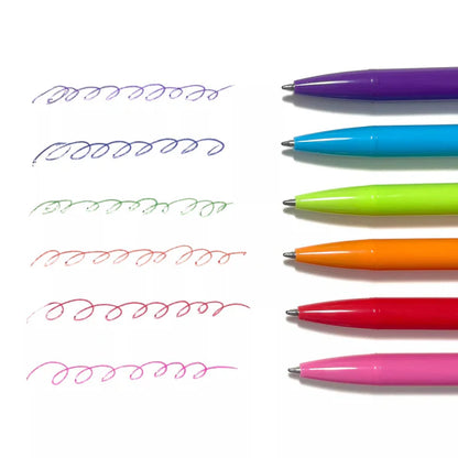 Bright Writers: Colored Ink Rectractable Ballpoint 6pk