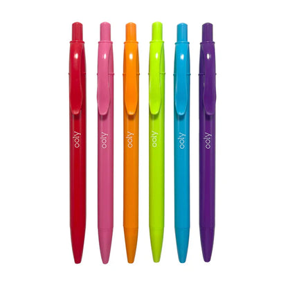 Bright Writers: Colored Ink Rectractable Ballpoint 6pk