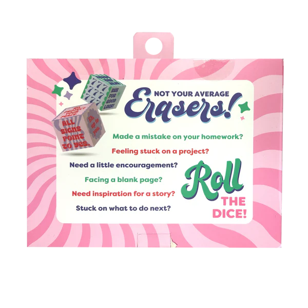 Feeling Lucky: Dice Erasers (Set of 5)