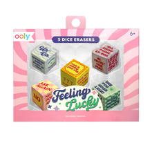 Feeling Lucky: Dice Erasers (Set of 5)
