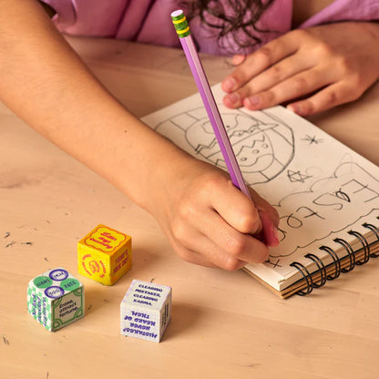 Feeling Lucky: Dice Erasers (Set of 5)
