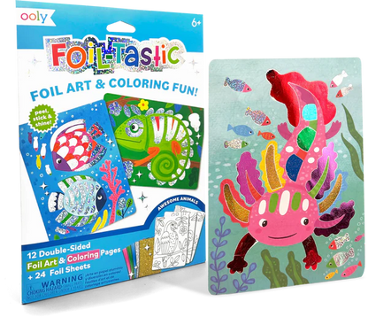 Foil-tastic: Foil Art & Coloring Fun - Awesome Animals