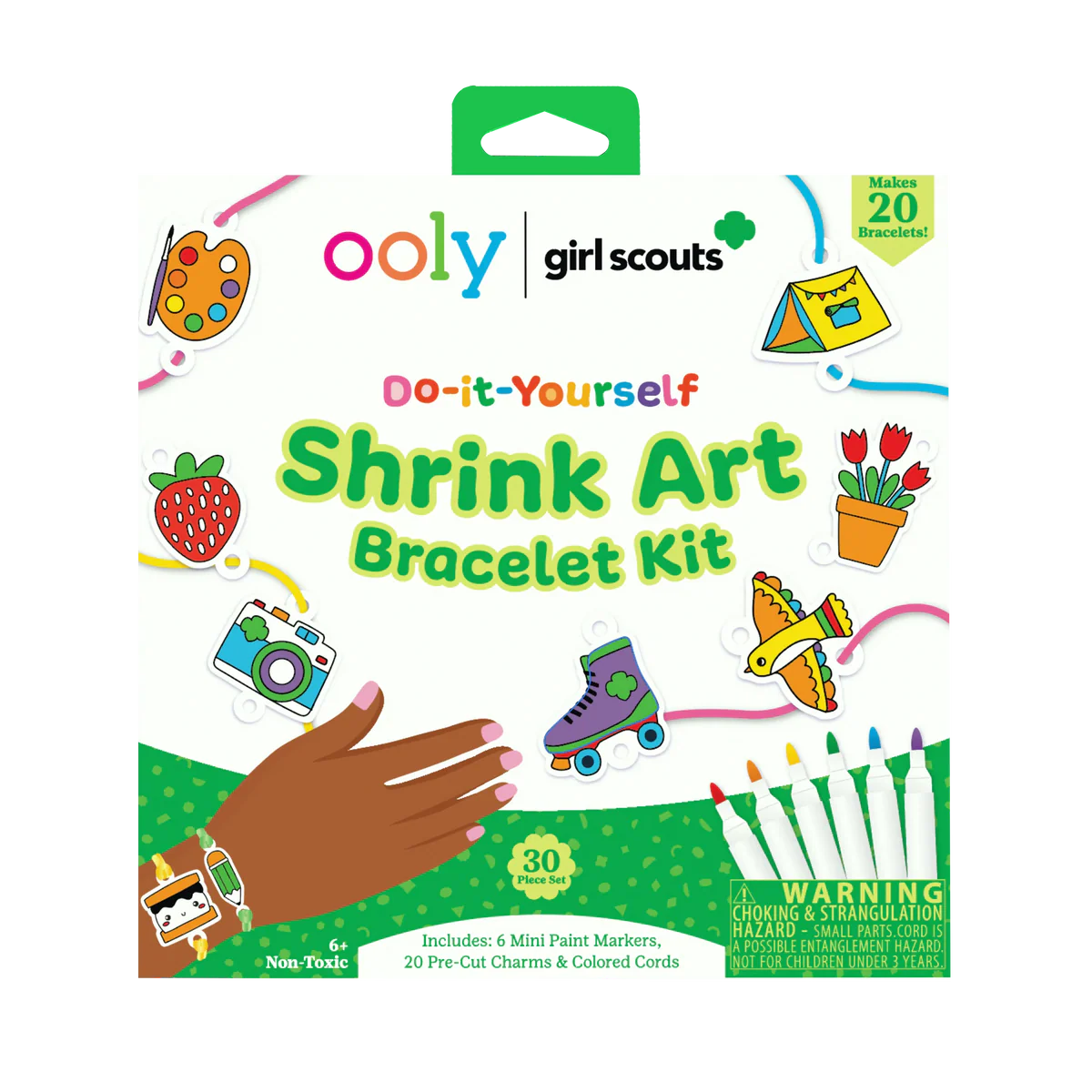 Girl Scouts: Do-It-Yourself Shrink Art Bracelet Kit (30pc Set)