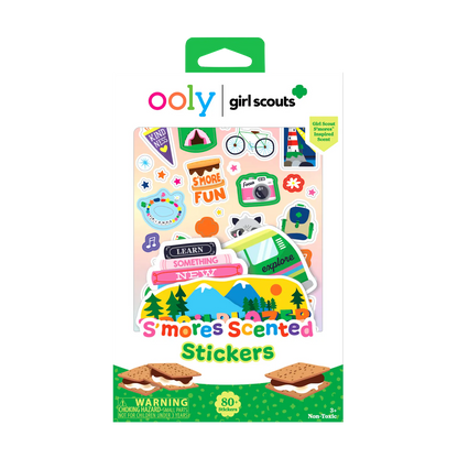 Girl Scouts: S'mores Scented Stickers (Set of 2 Sheets & 6 Die-Cut)
