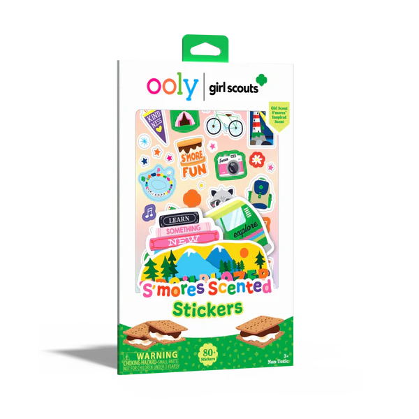 Girl Scouts: S'mores Scented Stickers (Set of 2 Sheets & 6 Die-Cut)