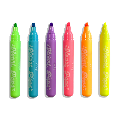 Heart Pops: Neon Highlighters (Set of 6)