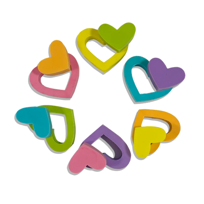 Hearts In Bloom Erasers (Set of 6)