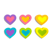 Hearts In Bloom Erasers (Set of 6)