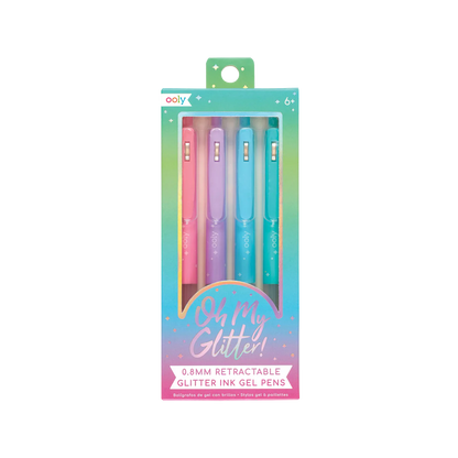 Oh My Glitter!: Retractable Glitter Ink Gel Pens