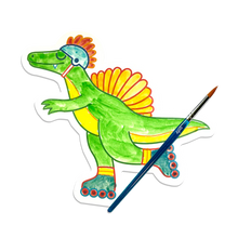 Playful Painters: Easy Watercolor Painting Kit Chills & Thrills Dinos