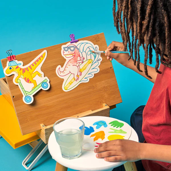 Playful Painters: Easy Watercolor Painting Kit Chills & Thrills Dinos