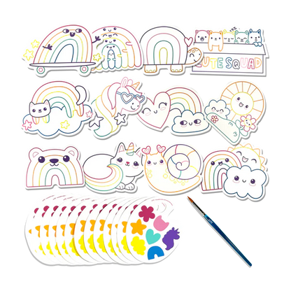 Playful Painters: Easy Watercolor Painting Kit Rainbow Cuties