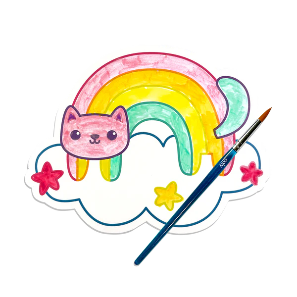 Playful Painters: Easy Watercolor Painting Kit Rainbow Cuties