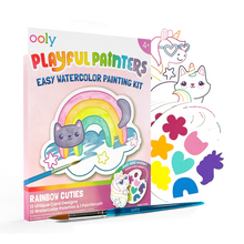 Playful Painters: Easy Watercolor Painting Kit Rainbow Cuties