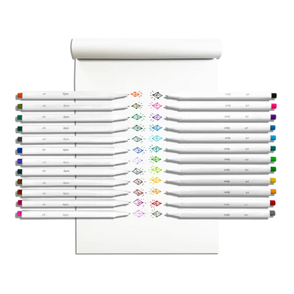 Seriously: Fine Felt Tip Markers (Set of 24)