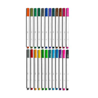 Seriously: Fine Felt Tip Markers (Set of 24)