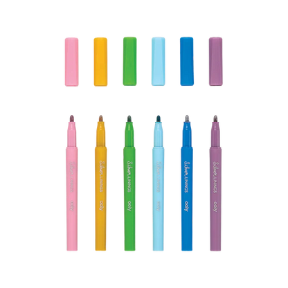 Silver Linings Outline Markers - Set of 6