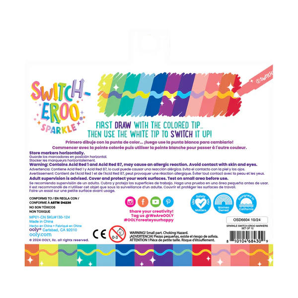 Switch-eroo!: Color-Changing Markers (Set of 12)