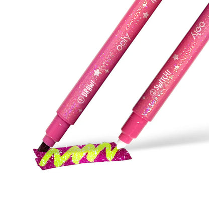 Swtitch-eroo!: Glittery Color Changing Markers (Set of 12)
