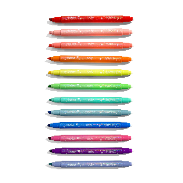 Swtitch-eroo!: Glittery Color Changing Markers (Set of 12)