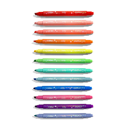 Swtitch-eroo!: Glittery Color Changing Markers (Set of 12)