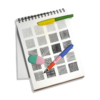 Write On: Graphite Pencils & Eraser (3 PC Set)