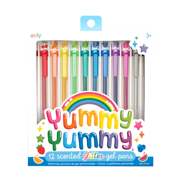 Yummy Yummy: Scented Glitter Gel Pens (Set of 12)