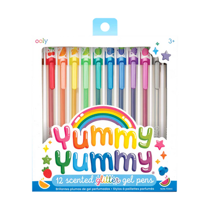 Yummy Yummy: Scented Glitter Gel Pens (Set of 12)