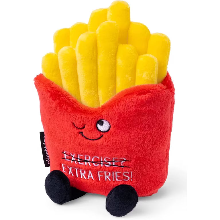 Funny Fries Plush - "Exercise? Extra Fries!"
