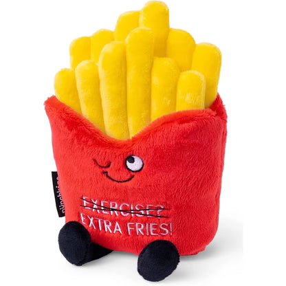 Funny Fries Plush - "Exercise? Extra Fries!"