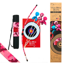 Pink_Camo_Bow_Pink_Camo_and_Aqua_Arrows_w_Trifold_Target