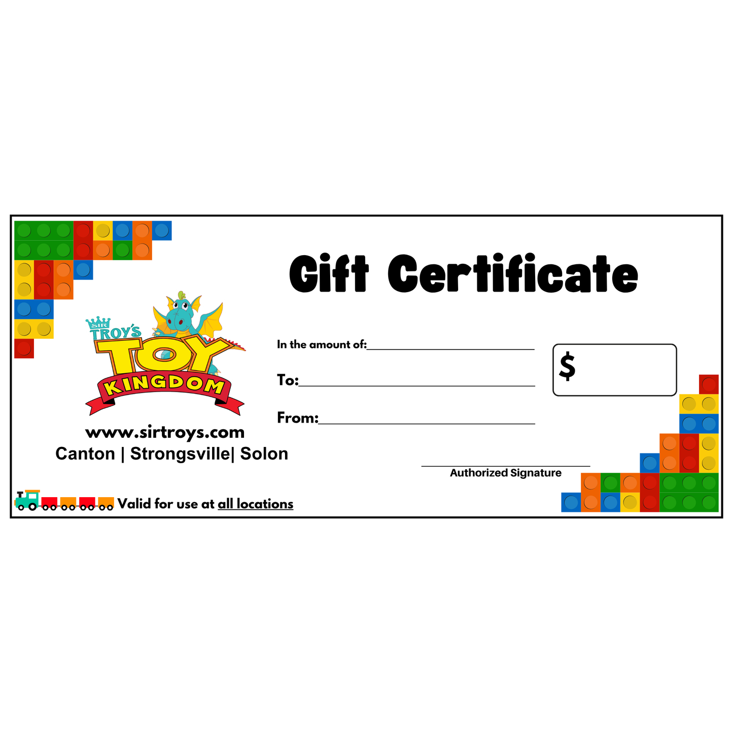 Physical Gift Card (In-Store Use Only)