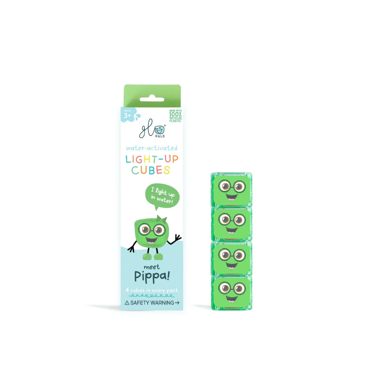 Glo Pals Pippa Light Up Cubes Green
