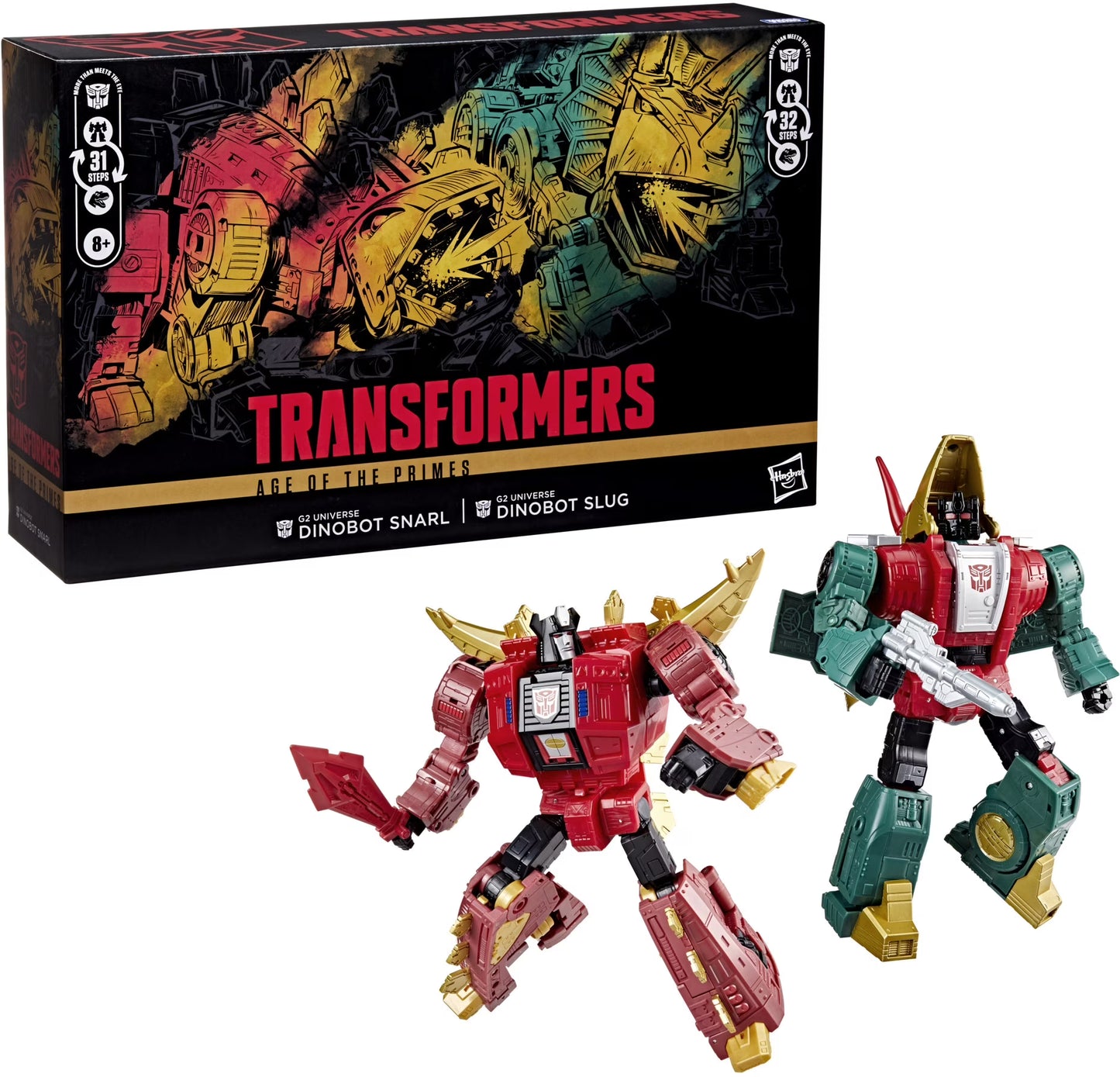Transformers Selects Age of the Primes G2 Dinobots Slug & Snarl