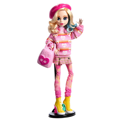 Monster High Wednesday Doll, Enid Sinclair in Pink Fashion With Accessories