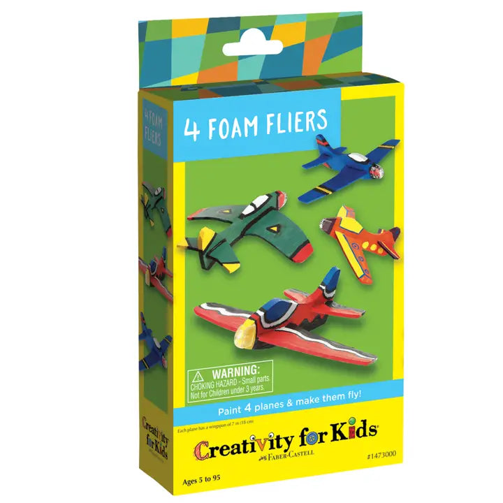 4 Foam Fliers Stunt Mini Kit - Diy Craft Kit