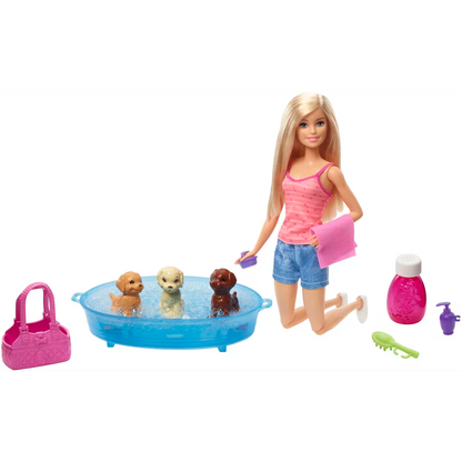 Barbie Doll with Pool and Pets Blonde