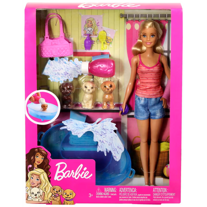 Barbie Doll with Pool and Pets Blonde
