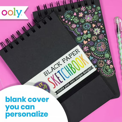 D.I.Y. Cover: Black Paper Sketchbook (5" x 7.5" 75pages)