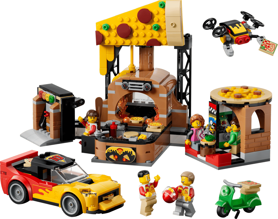 LEGO® City Pizza Delivery Experience with Vehicles (60496)