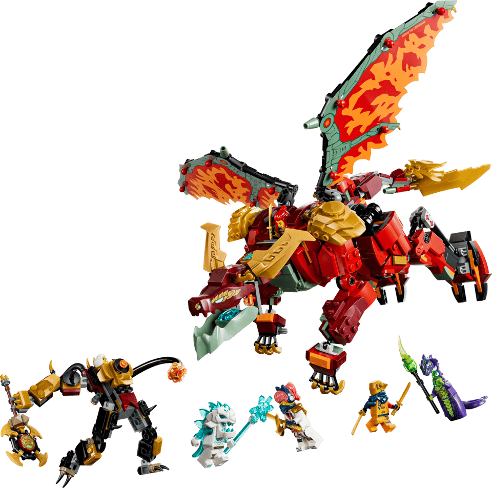 LEGO® NINJAGO® Wyldfyre's Transforming Dragon Mech (71868)
