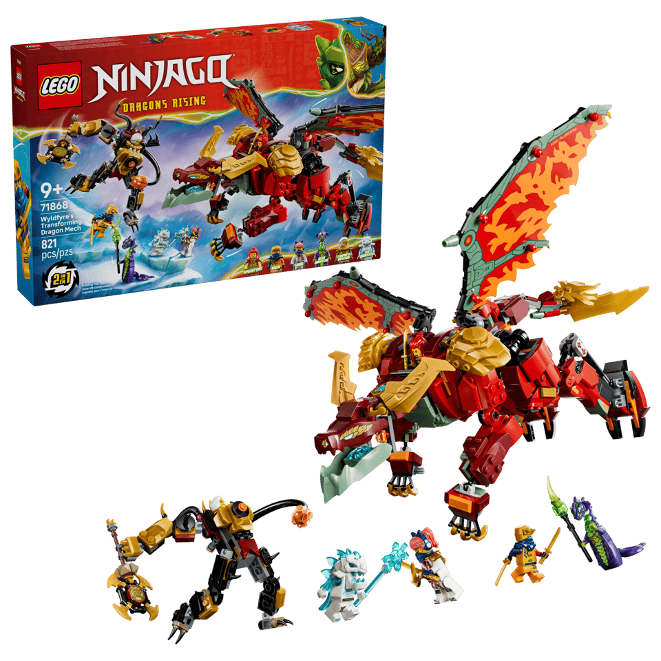 LEGO® NINJAGO® Wyldfyre's Transforming Dragon Mech (71868)
