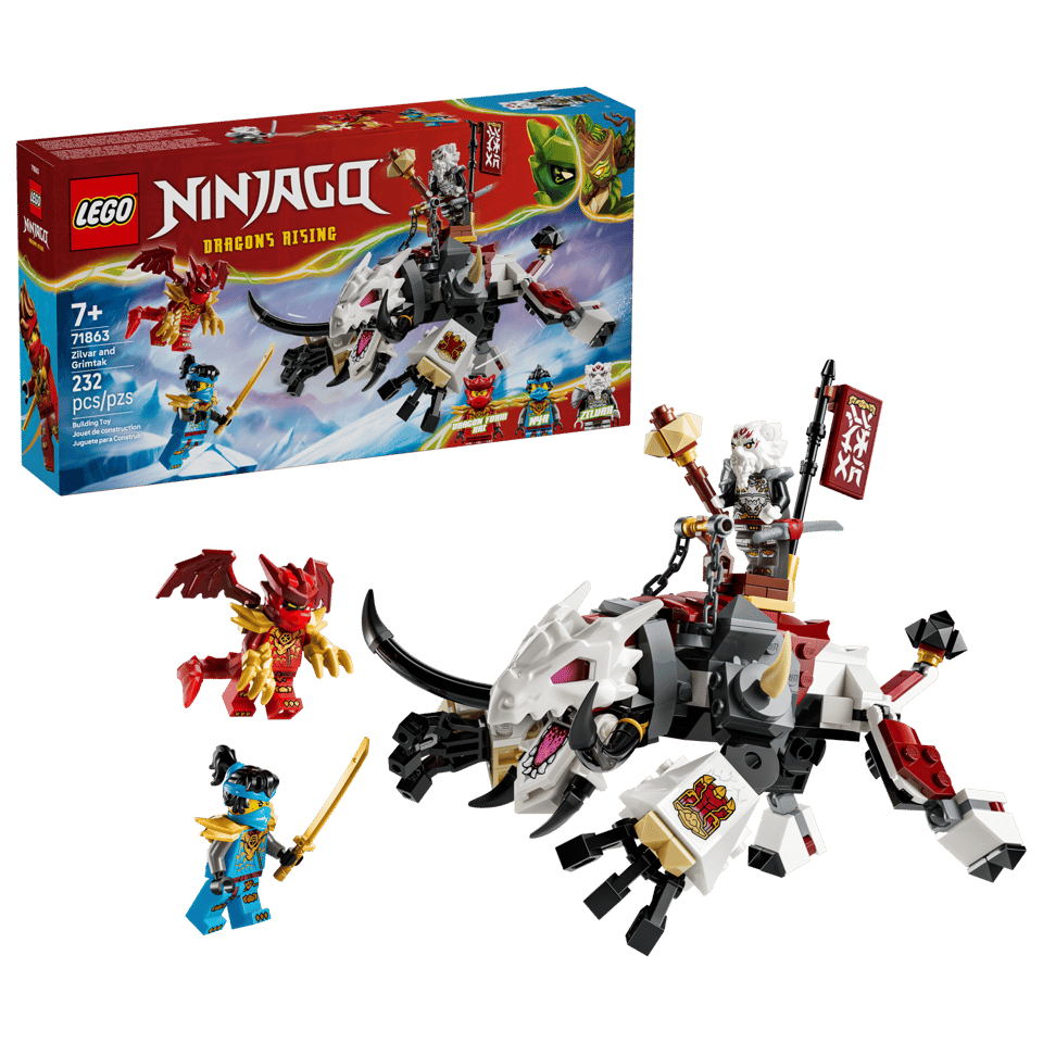 LEGO® NINJAGO® Zilvar and Grimtak the Dragon Beast (71863)