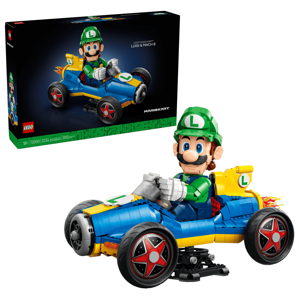 LEGO® Super Mario™ Kart Luigi & Mach 8 (72050)