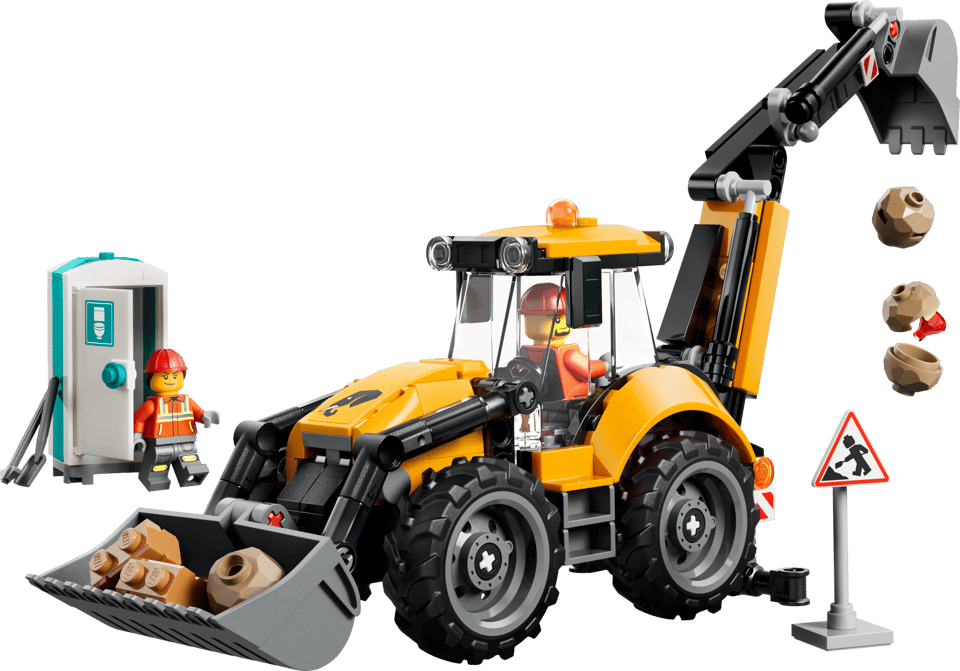 LEGO® City Yellow Backhoe Loader (60480)
