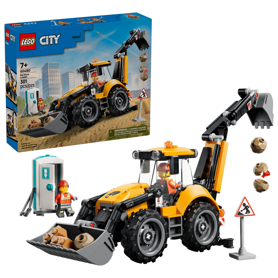 LEGO® City Yellow Backhoe Loader (60480)