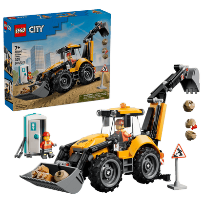 LEGO® City Yellow Backhoe Loader (60480)