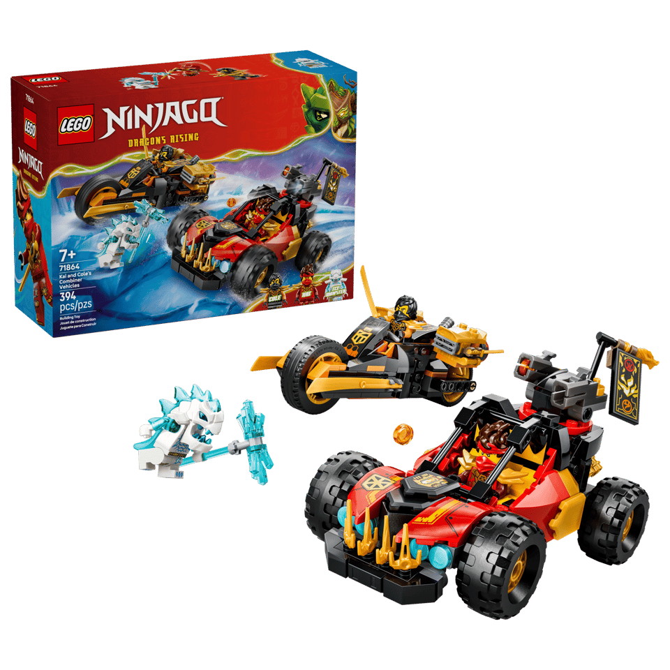 LEGO® NINJAGO® Kai and Cole's Combiner Vehicles (71864)
